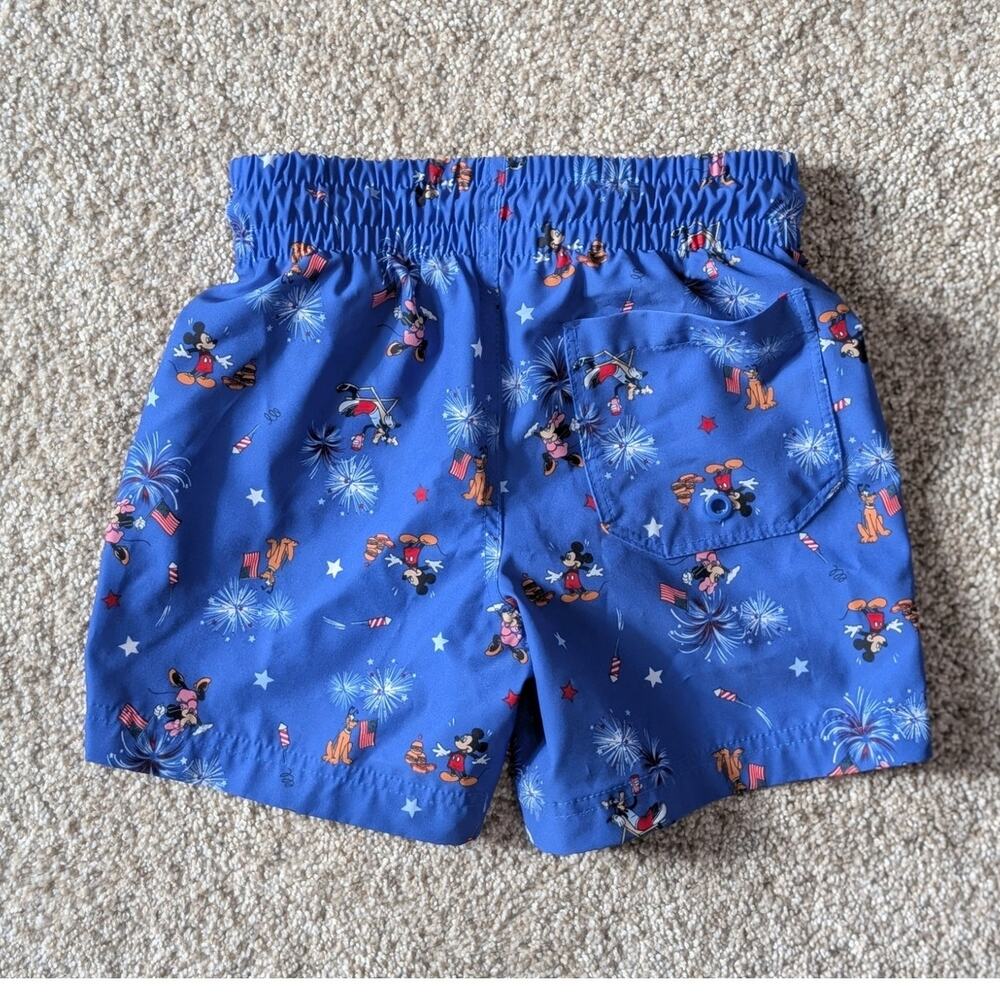 Old Navy x Disney Americana Mickey Mouse Boys Swim Trunks XS 5 USA - Picture 3 of 5